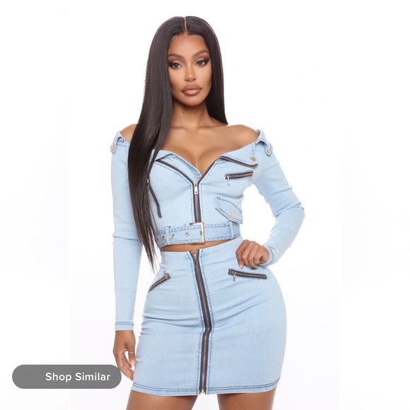 Jean Skirt Set - Picture 4 of 4